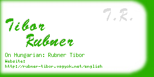 tibor rubner business card